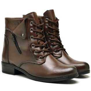 Bota Coturno Feminino Marrom "WANA" 201DB
