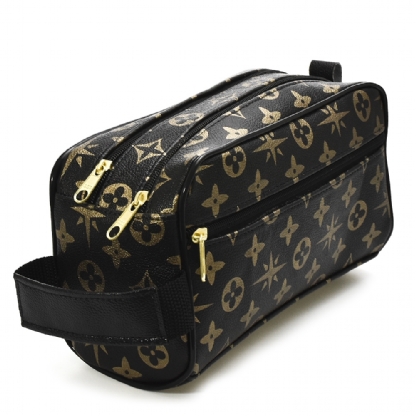 Bolsa Nécessaire Organizadora Feminina Preto Estampa Nec03DB