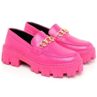 Sapato Mocassim Oxford Feminino Rosa "STILL" 1413DB