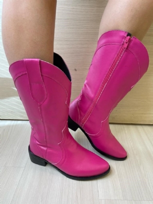 Bota Country Feminina Rosa "WESTERN" 1703DB