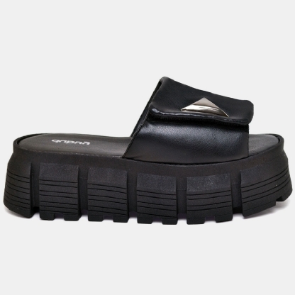 Tamanco Papete Chinela Feminino Preto "TYLA" 2086DB