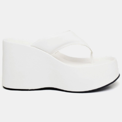Tamanco Papete Chinela Feminino Branco "VIK" 2100DB