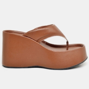 Tamanco Papete Chinela Feminino Marrom "VIK" 2100DB