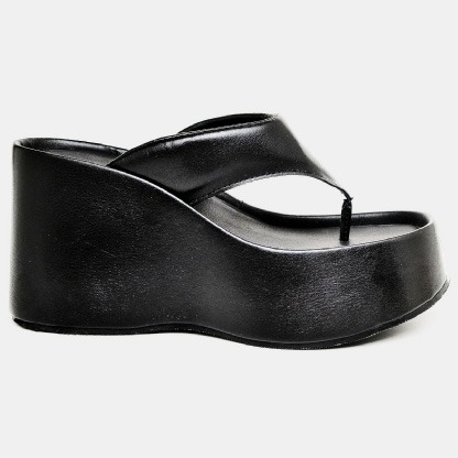 Tamanco Papete Chinela Feminino Preto "VIK" 2100DB