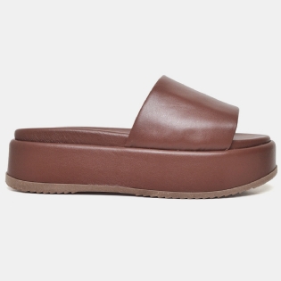 Tamanco Papete Chinela Feminino Marrom "BABI" 2062DB