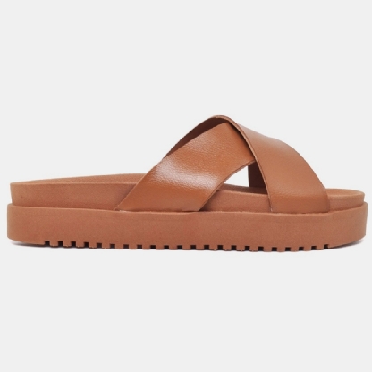 Papete Sandália Feminina Caramelo "BIA" 2076DB