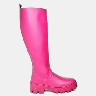 Bota Cano Alto Feminina Rosa "GALOCHA" 1810DB