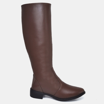 Bota Preta Cano longo Montaria Marrom "KYARA" 1708DB