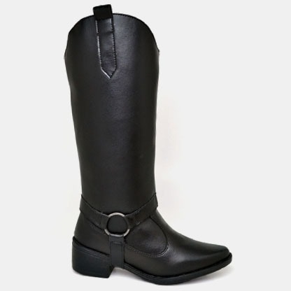Bota Feminina Country 2 em 1 Preto "MORGAN" 1706DB