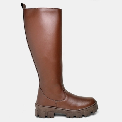 Bota Cano Alto Feminina Marrom "GALOCHA" 1811DB