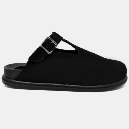 Mule Clog Babuche Preto Feminino "BOB" 1902DB