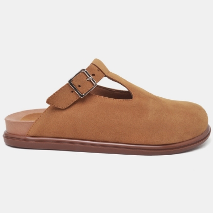 Mule Clog Babuche Caramelo Feminino "BOB" 1902DB