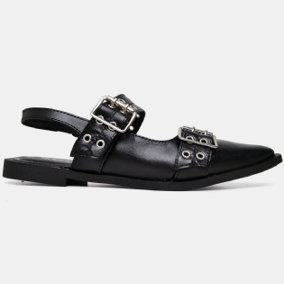 Sapatilha Feminina Slingback Preto "MAJU" 1302DB