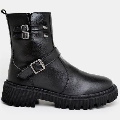 Bota Coturno Boots Preto Feminina "ANDY" 1202DB