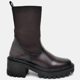 Bota Feminina de Salto Tratorado Marrom "KALI" 1200DB