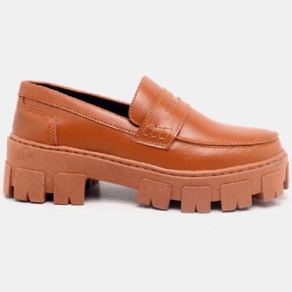 Sapato Mocassim Oxford Feminino Caramelo "STILL" 1404DB