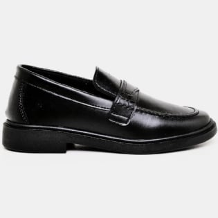 Sapato Mocassim De Salto Feminino Preto "EVA" 1416DB