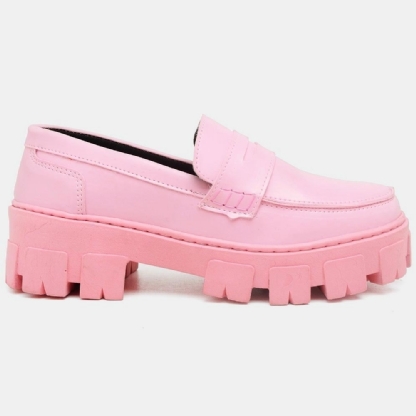 Sapato Mocassim Oxford Feminino Rosa "STILL" 1404DB