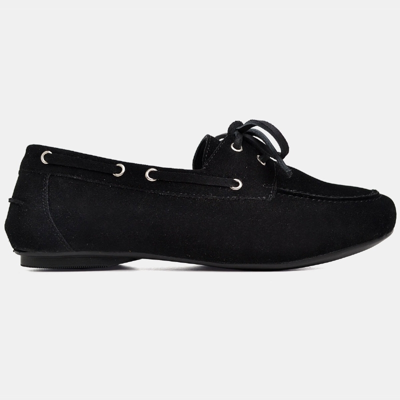Mocassim Dockside Feminino Preto "TRENTO" 1418DB