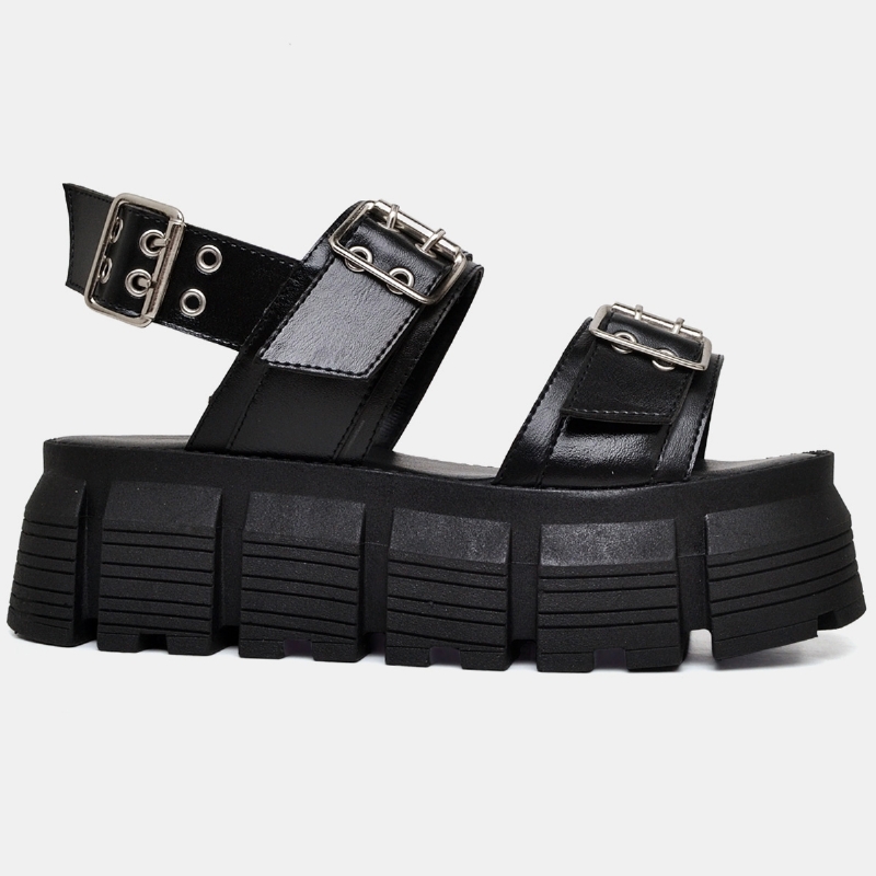 Papete Chinela Feminino Preto "HANNA" 2082DB