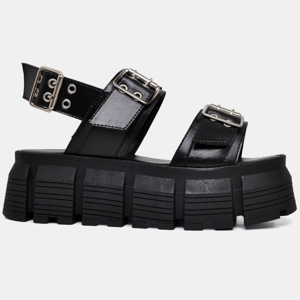 Papete Chinela Feminino Preto "HANNA" 2082DB