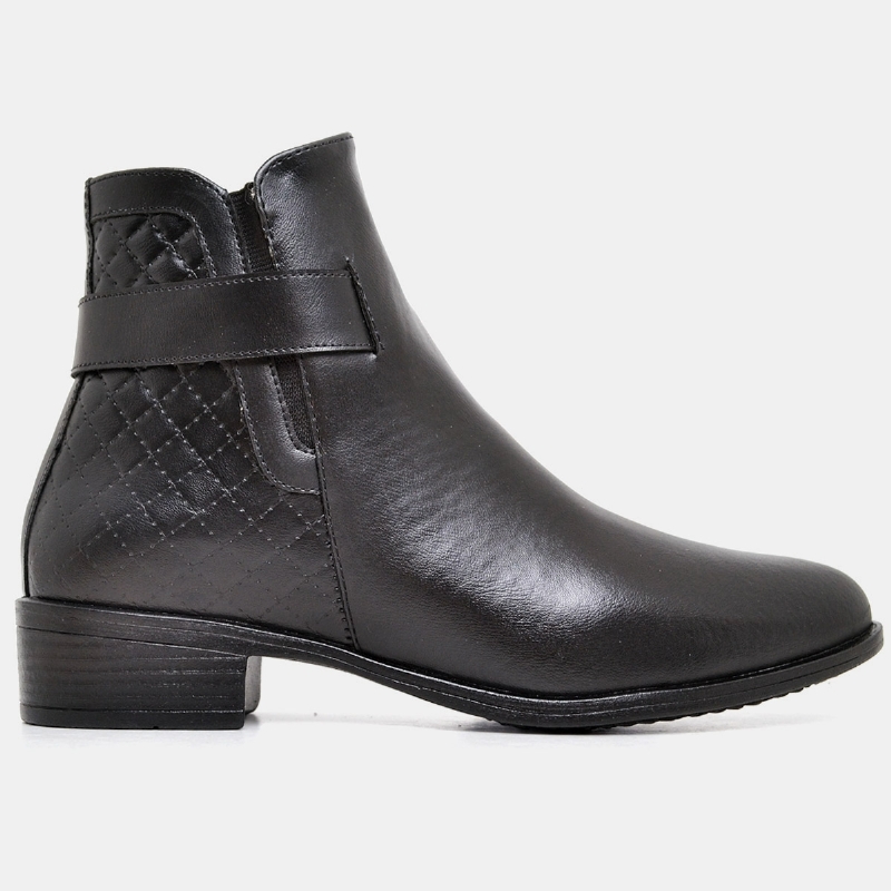 Bota Montaria Cano Baixo Feminina Preto "SELENA" 208DB
