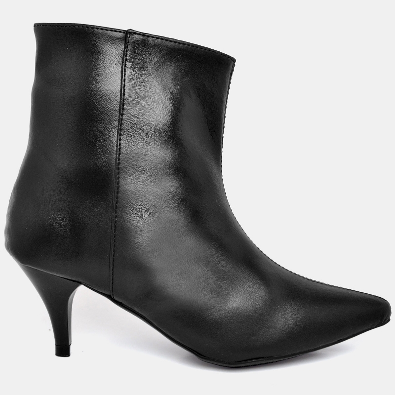 Bota Salto Bico Fino Feminino Preto "SIENA" 1712DB