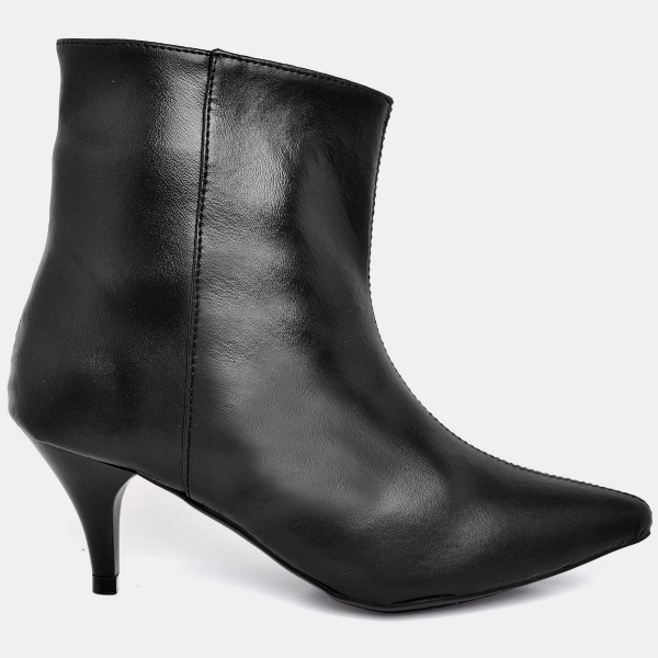 Bota Salto Bico Fino Feminino Preto "SIENA" 1712DB