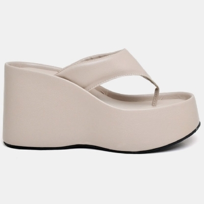 Tamanco Papete Chinela Feminino Aveia "VIK" 2100DB