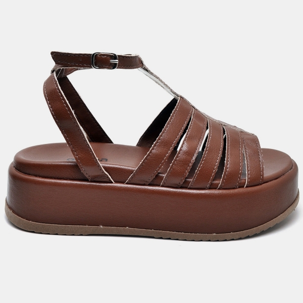 Tamanco Papete Feminino Marrom "JENY" 2070DB
