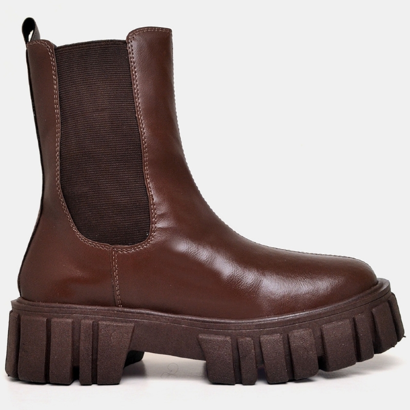 Bota Coturno Tratorado Feminino Marrom "HILLS" 1506DB