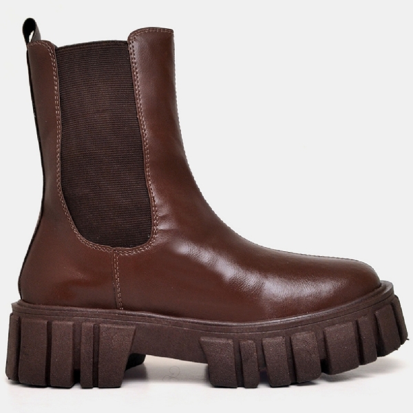 Bota Coturno Tratorado Feminino Marrom "HILLS" 1506DB