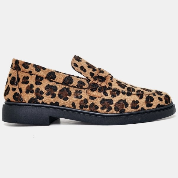 Sapato Mocassim De Salto Feminino Onça "EVA" 1416DB