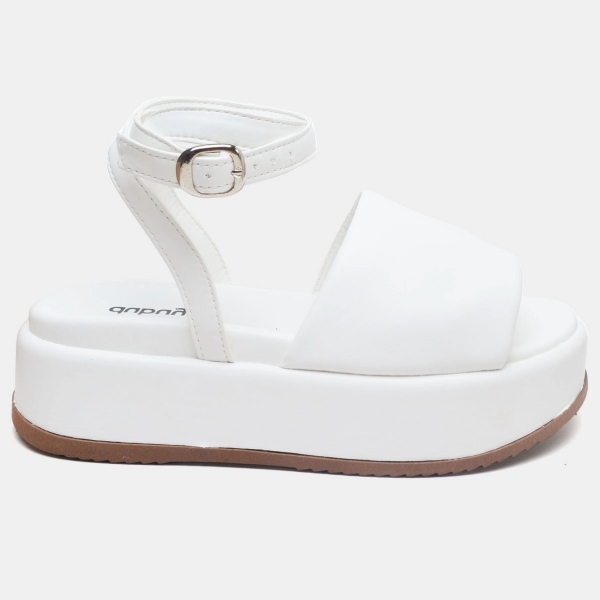 Tamanco Papete Chinela Feminino Branco "MADU" 2065DB