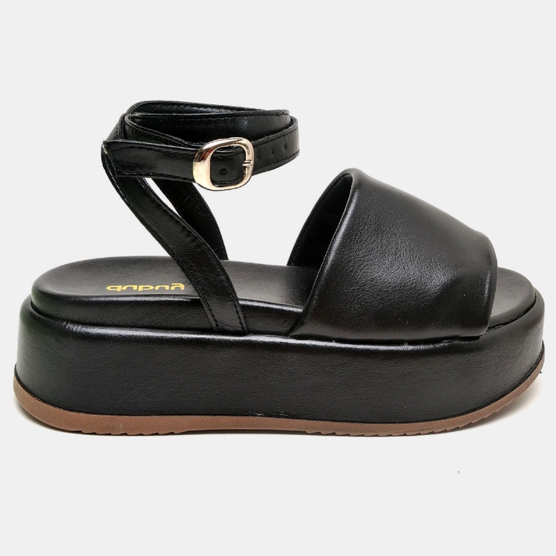 Tamanco Papete Chinela Feminino Preto "MADU" 2065DB