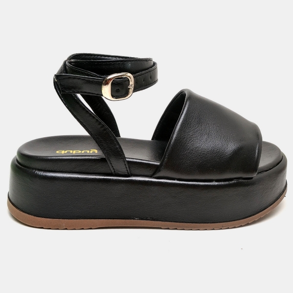 Tamanco Papete Chinela Feminino Preto "MADU" 2065DB