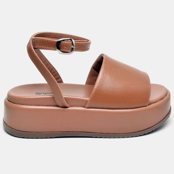 Tamanco Papete Chinela Feminino Caramelo "MADU" 2065DB