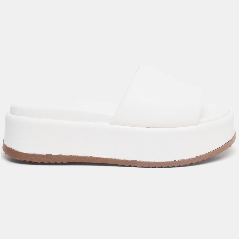 Tamanco Papete Chinela Feminino Branco "BABI" 2062DB
