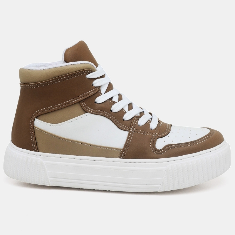 Tênis Sneacker Street Feminino Capuccino "BROZ" 030DB