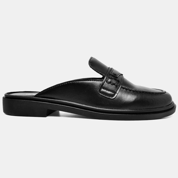 Sapato Mocassim Mule Feminino Preto "CLOE" 1420DB