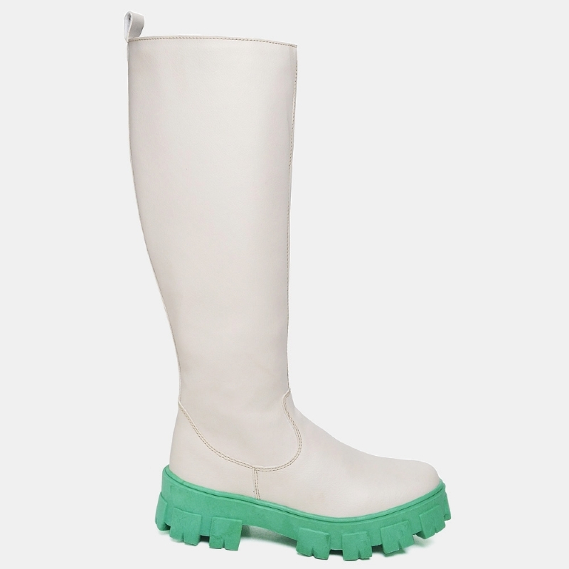 Bota Cano Alto Feminina Verde "GALOCHA" 1807DB
