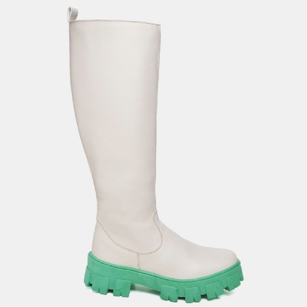 Bota Cano Alto Feminina Verde "GALOCHA" 1807DB