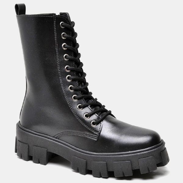 Bota Coturno Tratorada Feminino Cano alto "Glock" 1801DB