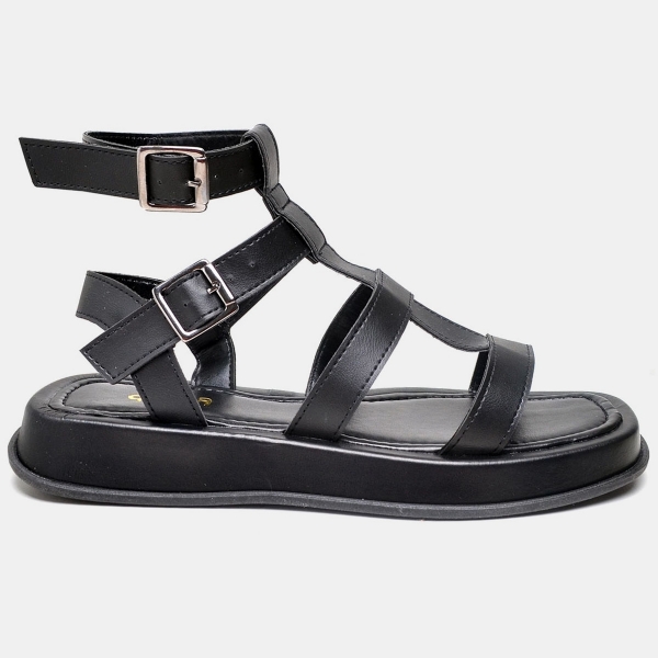 Sandália Plataforma Feminina Preto "DALI" 2055DB