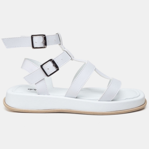 Sandália Plataforma Feminina Branco "DALI" 2055DB