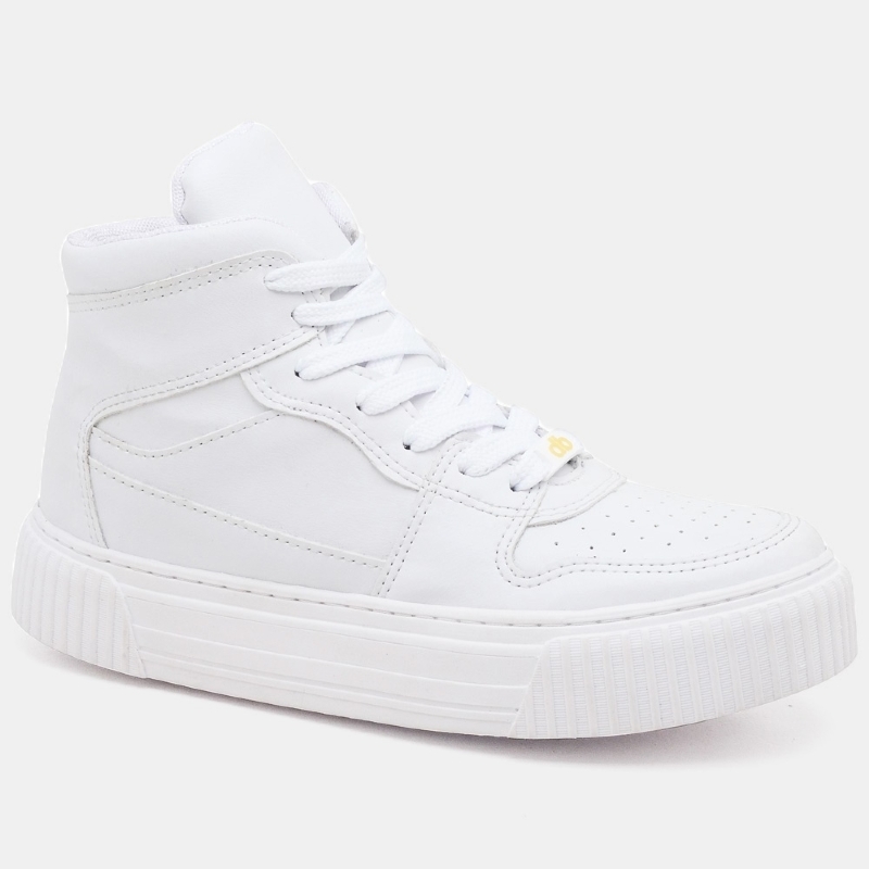 Tênis Sneacker Street Feminino Branco "BROZ" 030DB