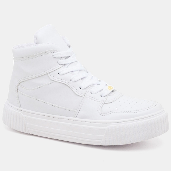 Tênis Sneacker Street Feminino Branco "BROZ" 030DB