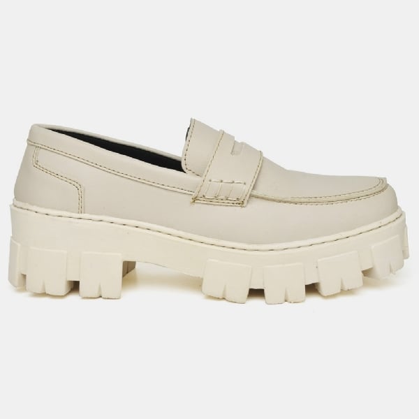 Sapato Mocassim Oxford Feminino Off-White "STILL" 1404DB