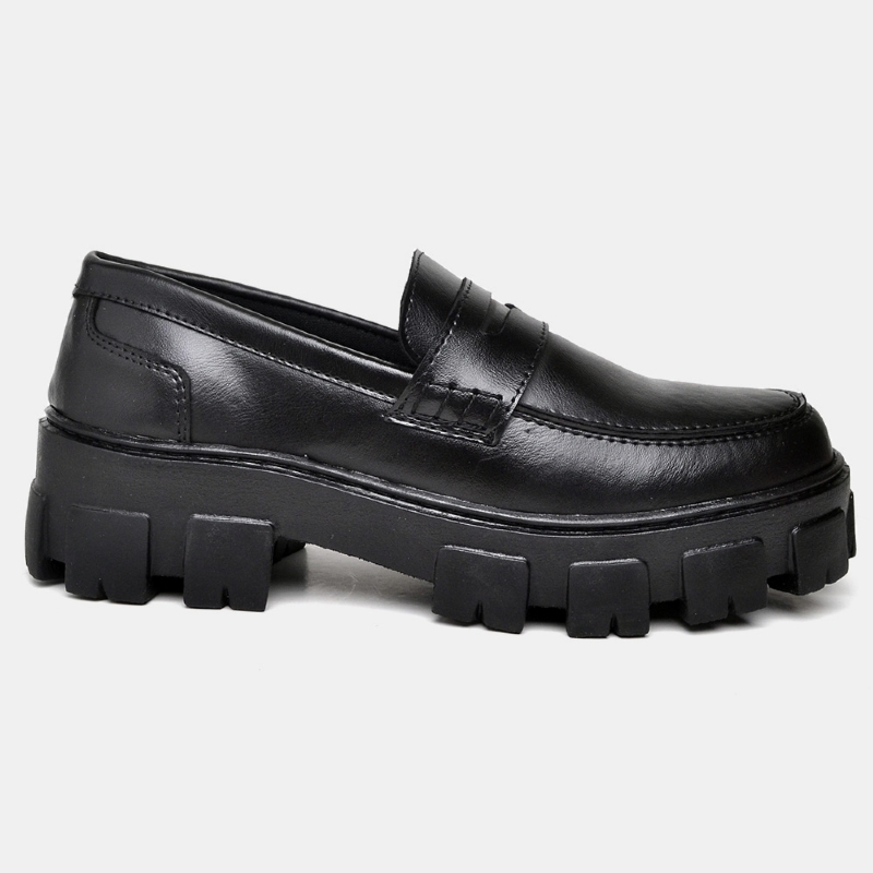 Sapato Mocassim Oxford Feminino Preto "STILL" 1404DB