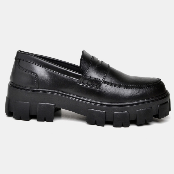 Sapato Mocassim Oxford Feminino Preto "STILL" 1404DB